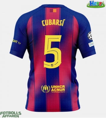 Barcelona Pau Cubarsi #5 Hemmatröja 2025-26 Kortärmad